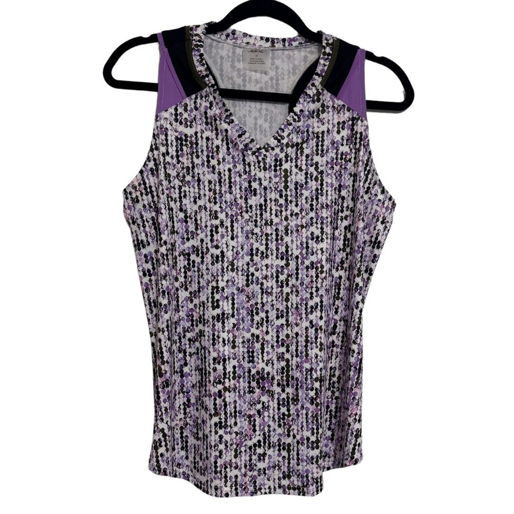 JOFIT Golf Tank MEDIUM Purple Geometric Racerback Performance Top NWOT